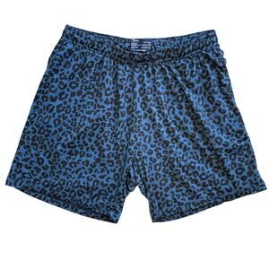 Nice Laundry 6" Pocket Lounge Short Blue Leopard XL